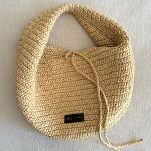 Khaite Olivia Medium Raffia Shoulder Bag